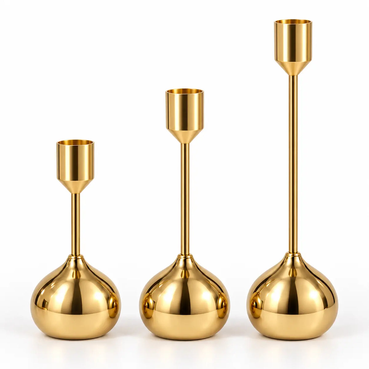 Luxury Modern Candle Holder Set – 3 Piece Decorative Stand