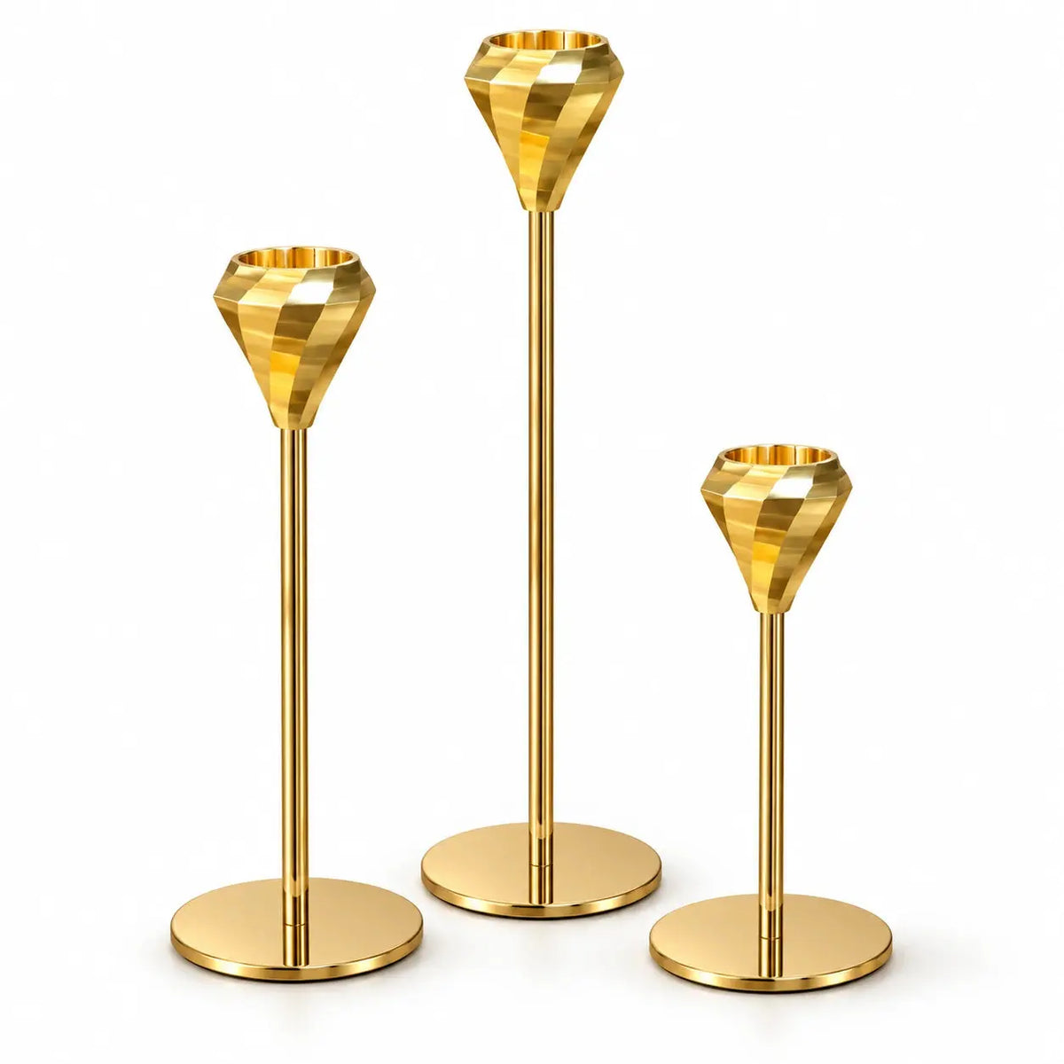Luxury Modern Candle Holder Set – 3 Piece Decorative Stand