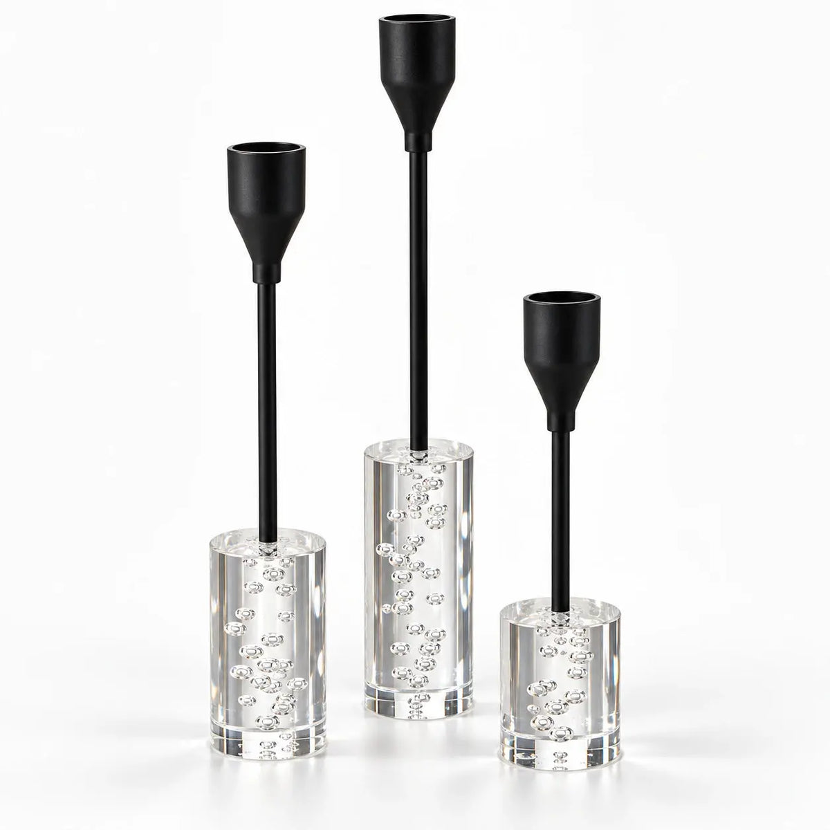 Luxury Modern Candle Holder Set – 3 Piece Decorative Stand