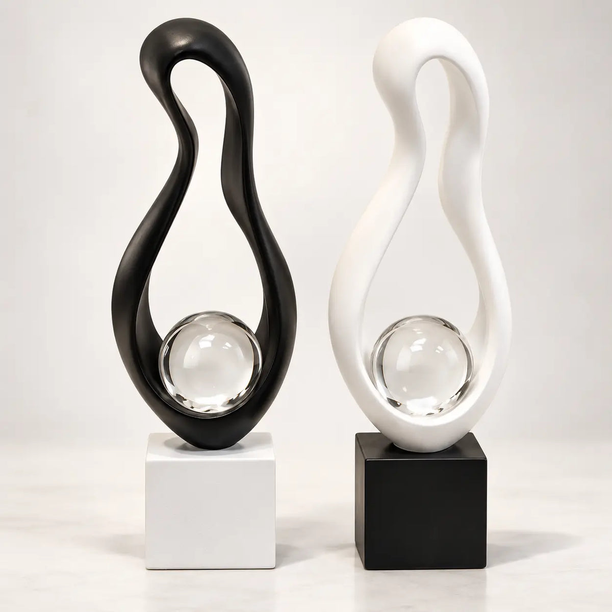 Modern Abstract Sculpture Decor | Luxury Home Accent Piece
