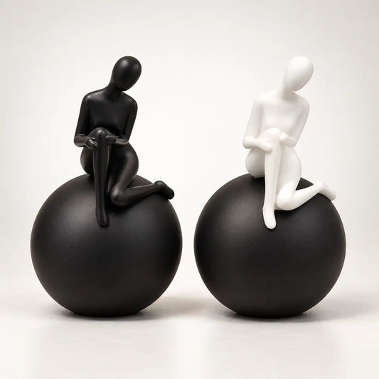 Modern Abstract Sculpture Decor | Luxury Home Accent Piece