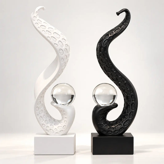 Modern Abstract Sculpture Decor | Luxury Home Accent Piece
